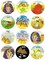 Passover Makos Stickers – Round Plagues of Egypt Sticker Set – Jewish Pesach Classroom Craft & Seder Activity